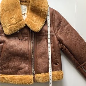 NWT Anthropologie Moto Jacket faux fur leather